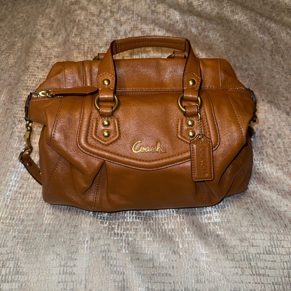 Coach Ashley Satchel F19247 Tan Leather – Never Used / Like New